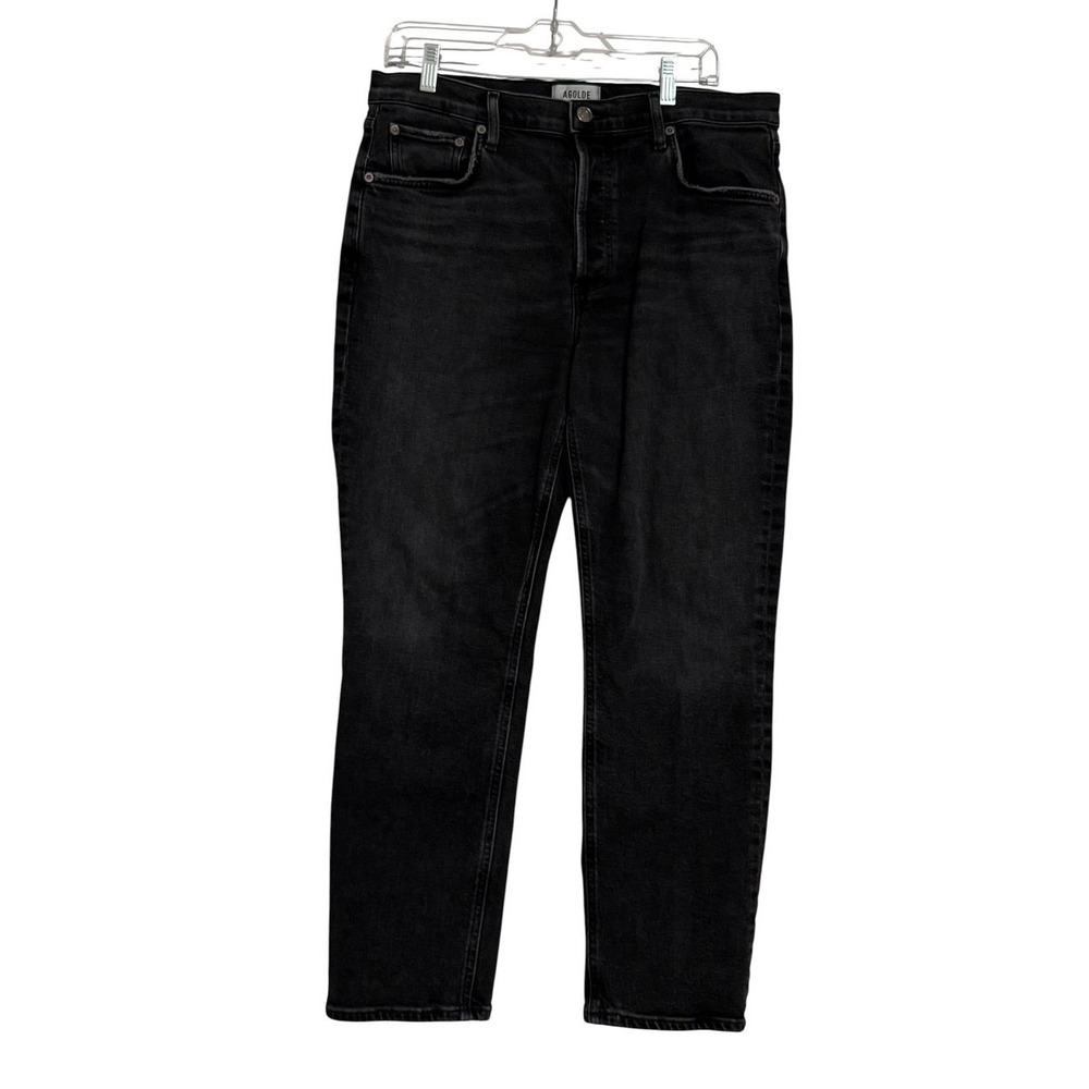Agolde Riley Long High Rise Straight Jeans Organic Cotton Womens 31